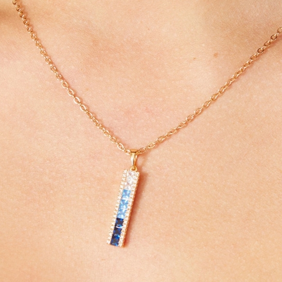 Vince Camuto Jewelry - Vince Camuto Blue Ombre CZ Necklace